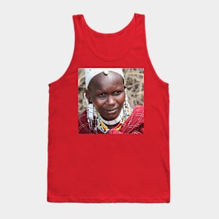 Portrait, Maasai (or Masai) Woman, East Africa Tank Top